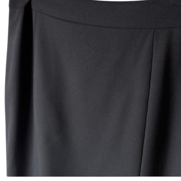 Lafayette 148 New York Skirt Size 4 Black Wool Blend Double Vent Pencil academia - Picture 15 of 16